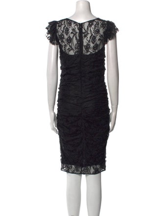 Dolce & Gabbana Scoop Neck Midi Length Dress