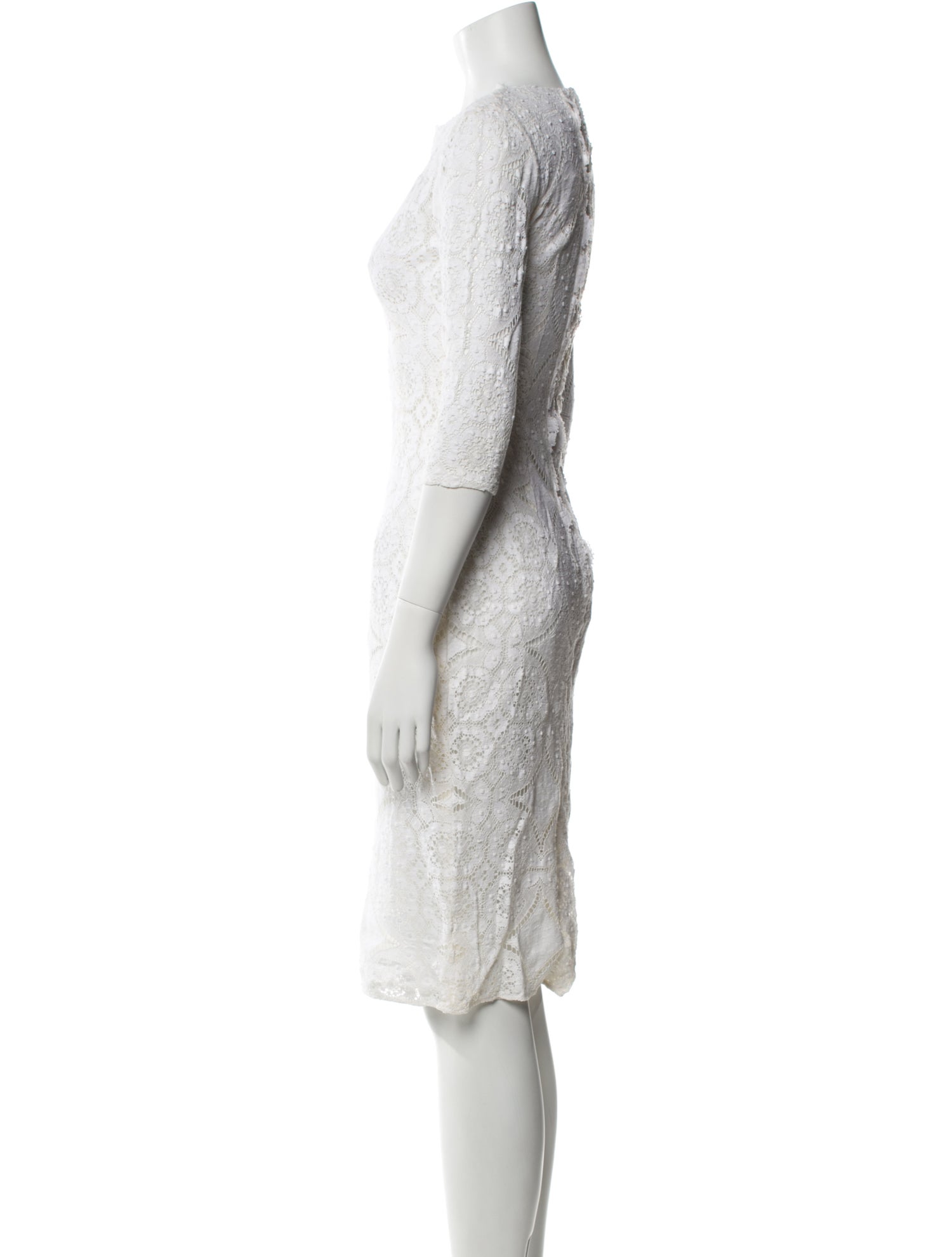 Dolce & Gabbana Lace Pattern Knee-Length Dress