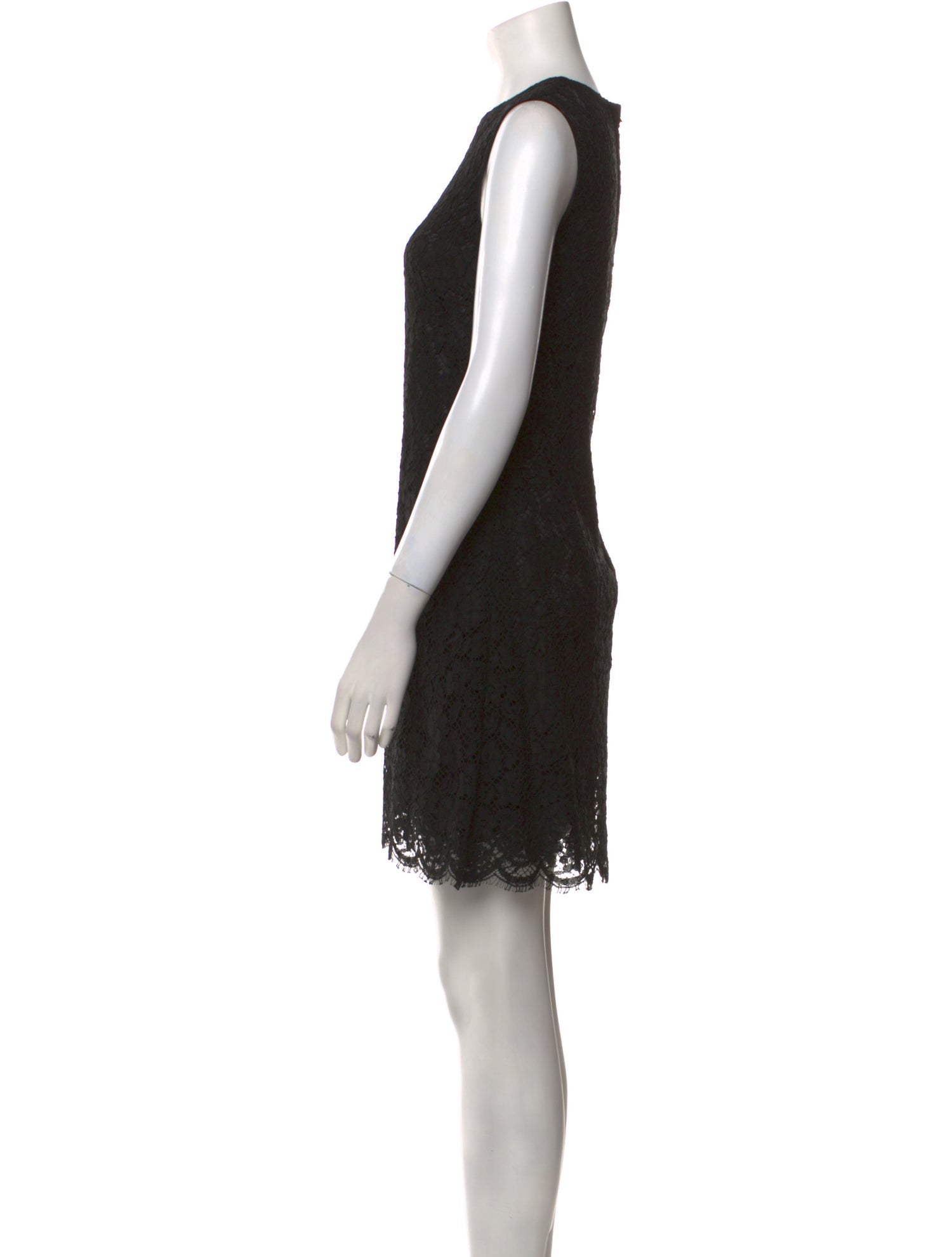 Dolce & Gabbana Lace Pattern Mini Dress