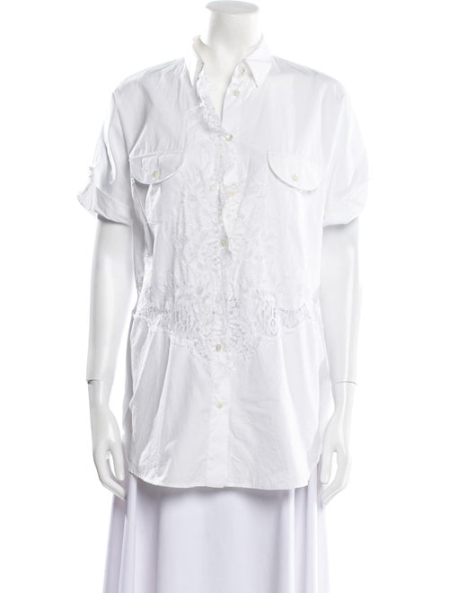 Dolce & Gabbana Short Sleeve Button-Up Top