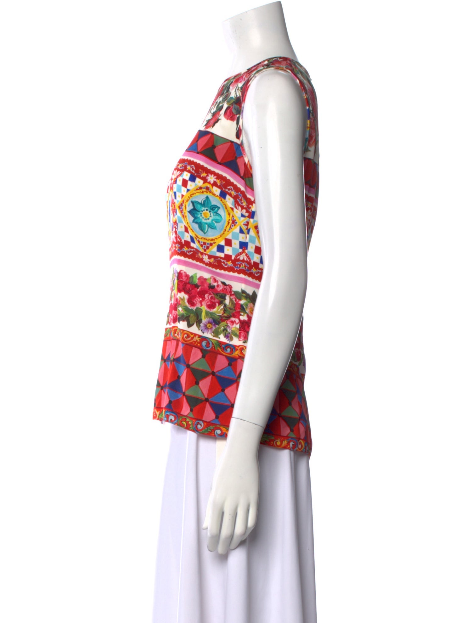 Dolce & Gabbana Silk Printed Top