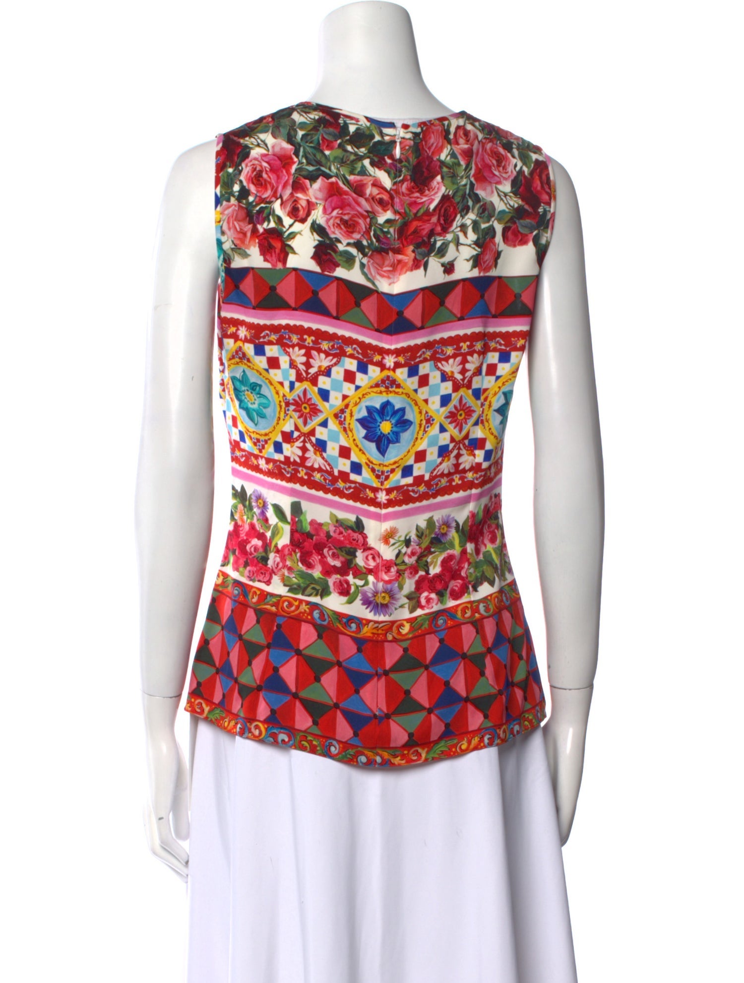 Dolce & Gabbana Silk Printed Top