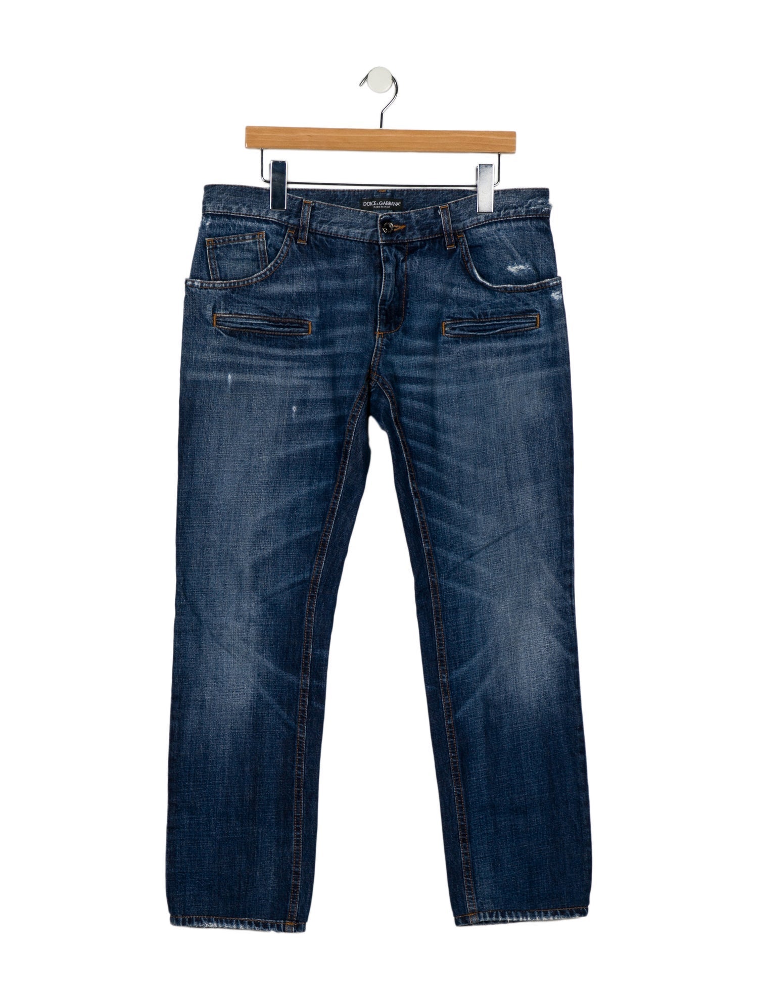 Dolce & Gabbana Mid-Rise Straight Leg Jeans