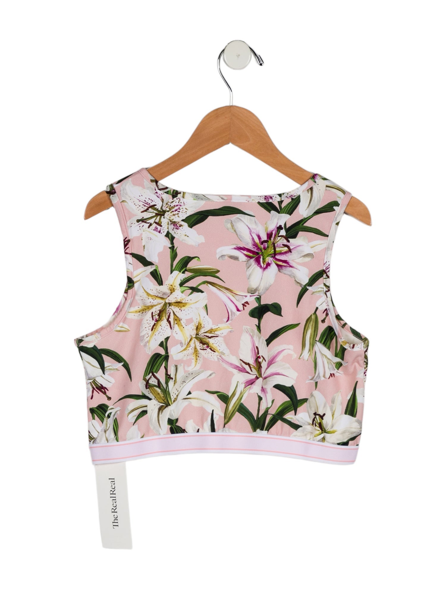 Dolce & Gabbana Floral Logo Sleeveless Top