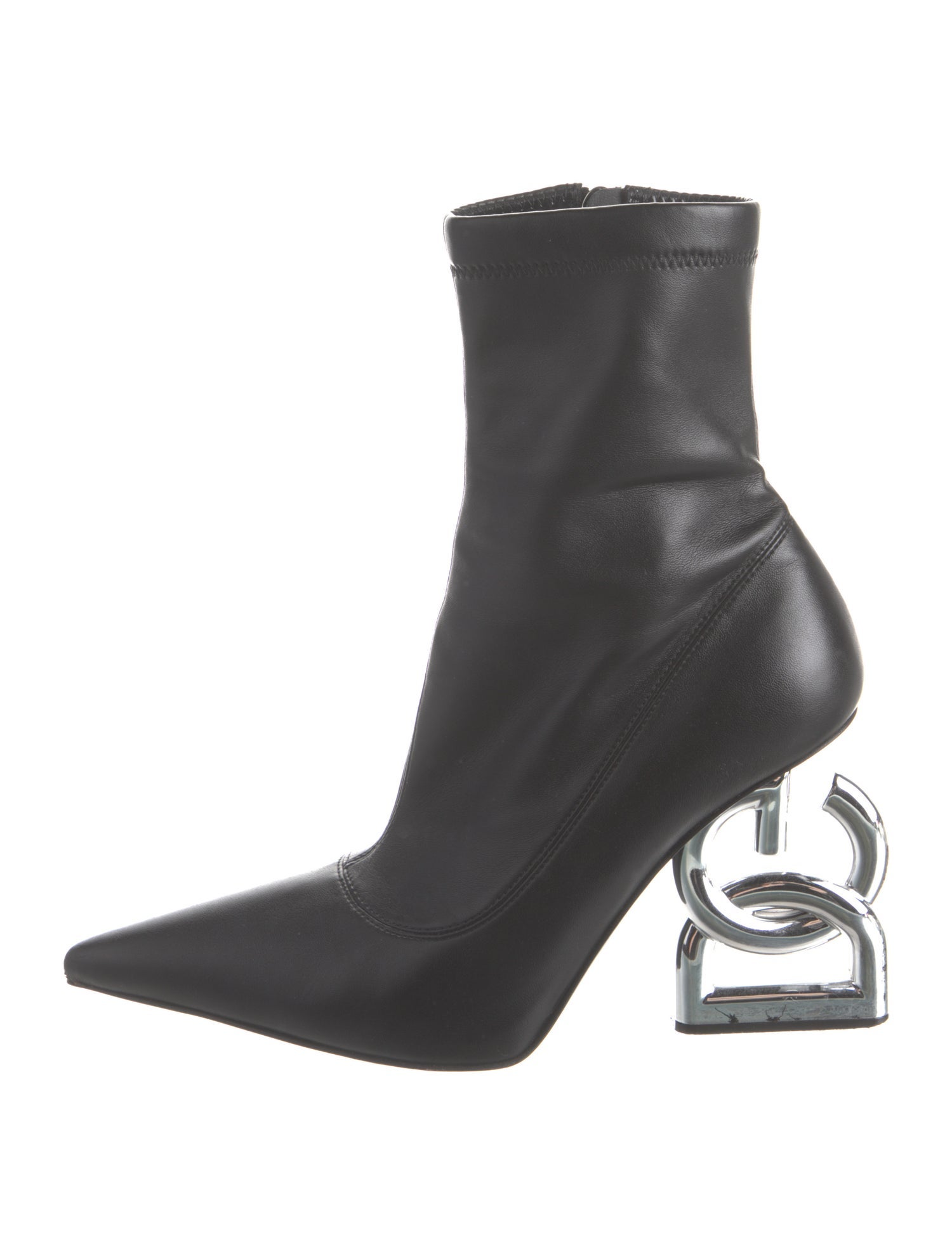 Dolce & Gabbana Leather Sock Boots