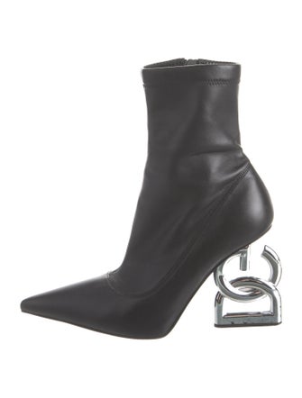 Dolce & Gabbana Leather Sock Boots