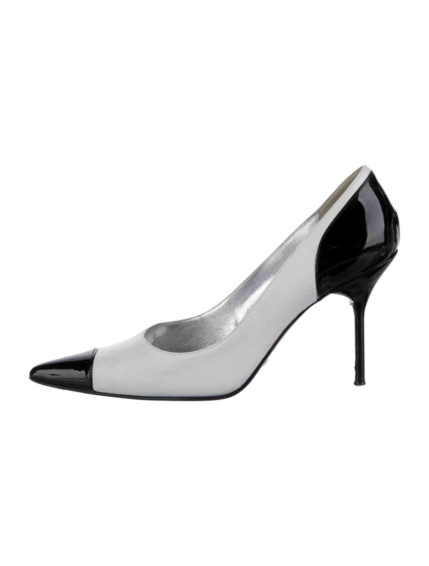 Dolce & Gabbana Leather Colorblock Pattern Pumps