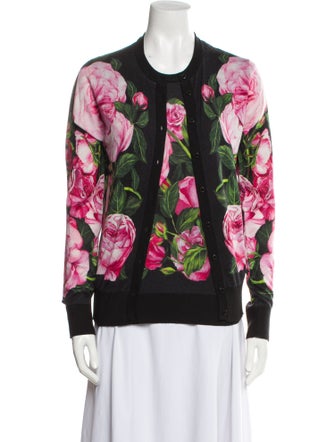 Dolce & Gabbana Cashmere Floral Print Set