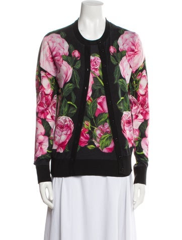 Dolce & Gabbana Suits and Sets Cashmere Floral Print Set Us8, It44 | M