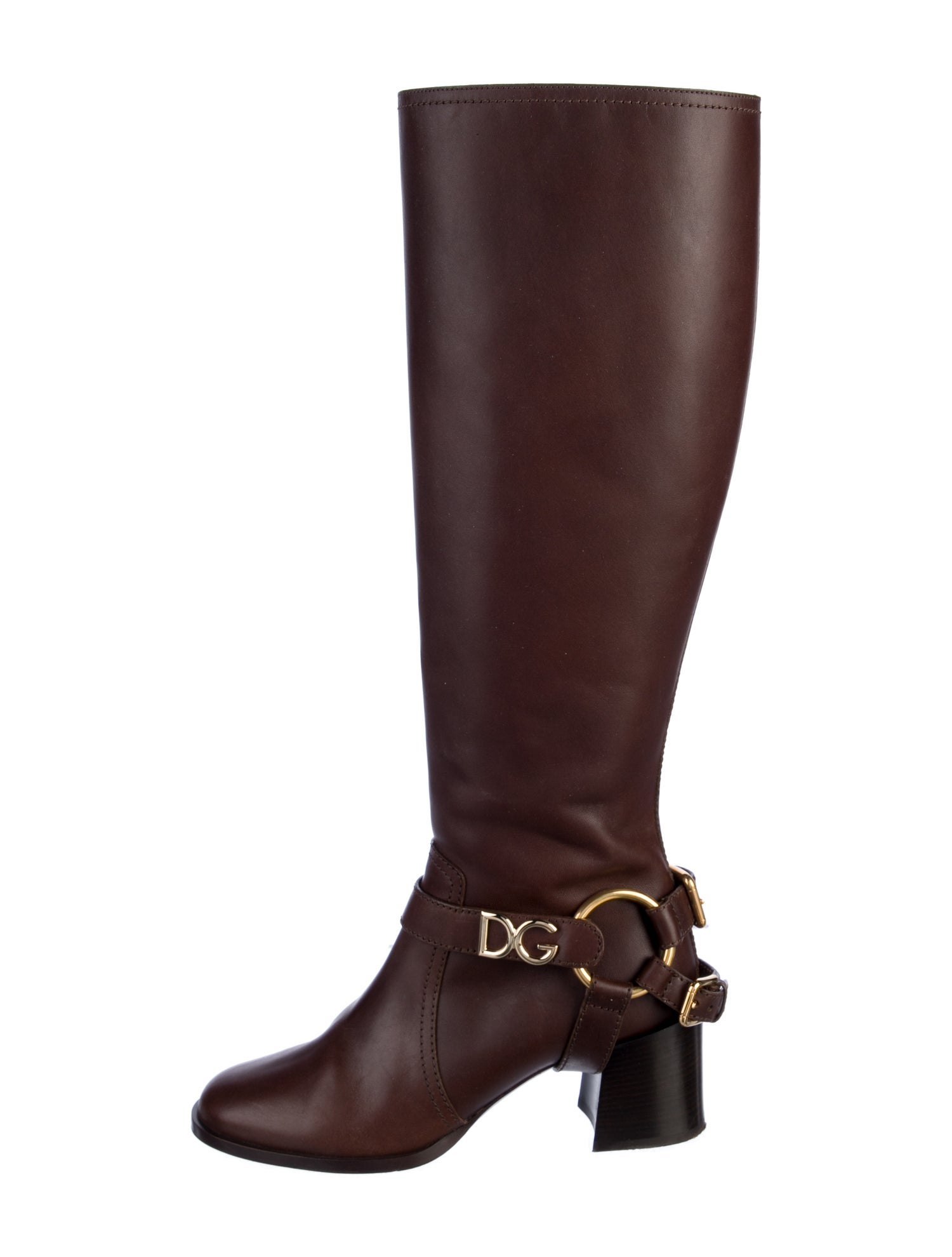 Dolce & Gabbana Leather Riding Boots