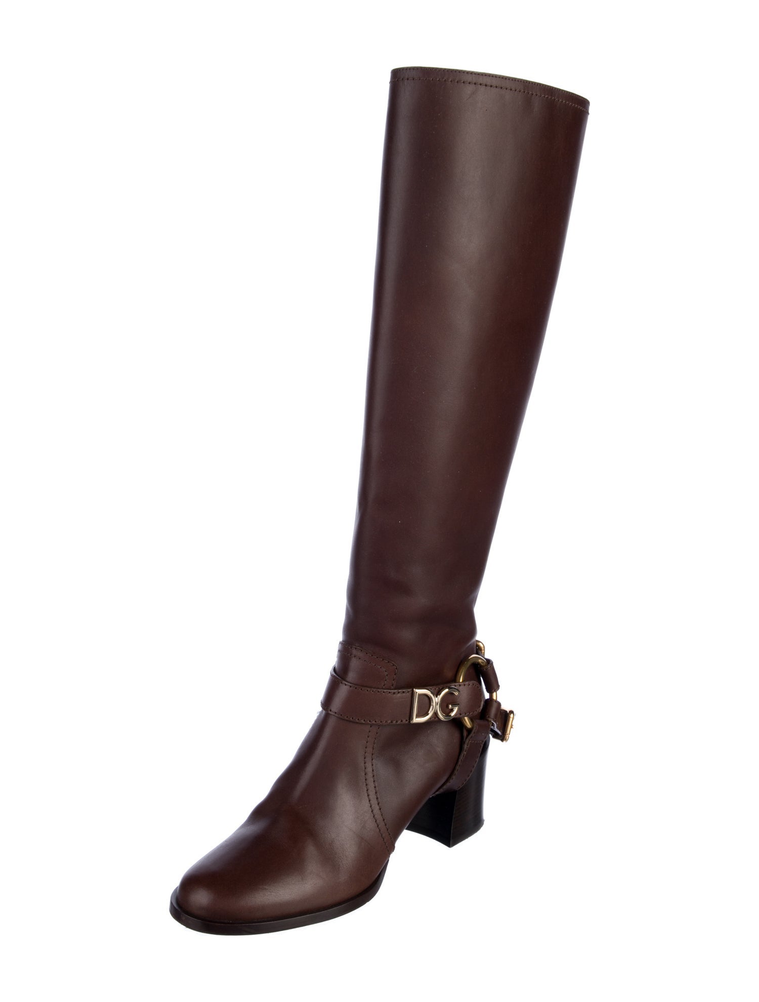 Dolce & Gabbana Leather Riding Boots