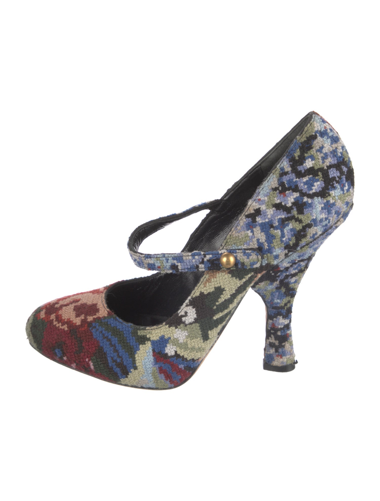 Dolce & Gabbana Tweed Printed Pumps