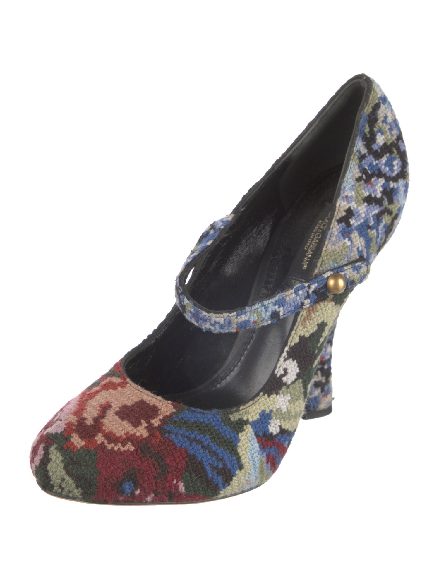 Dolce & Gabbana Tweed Printed Pumps