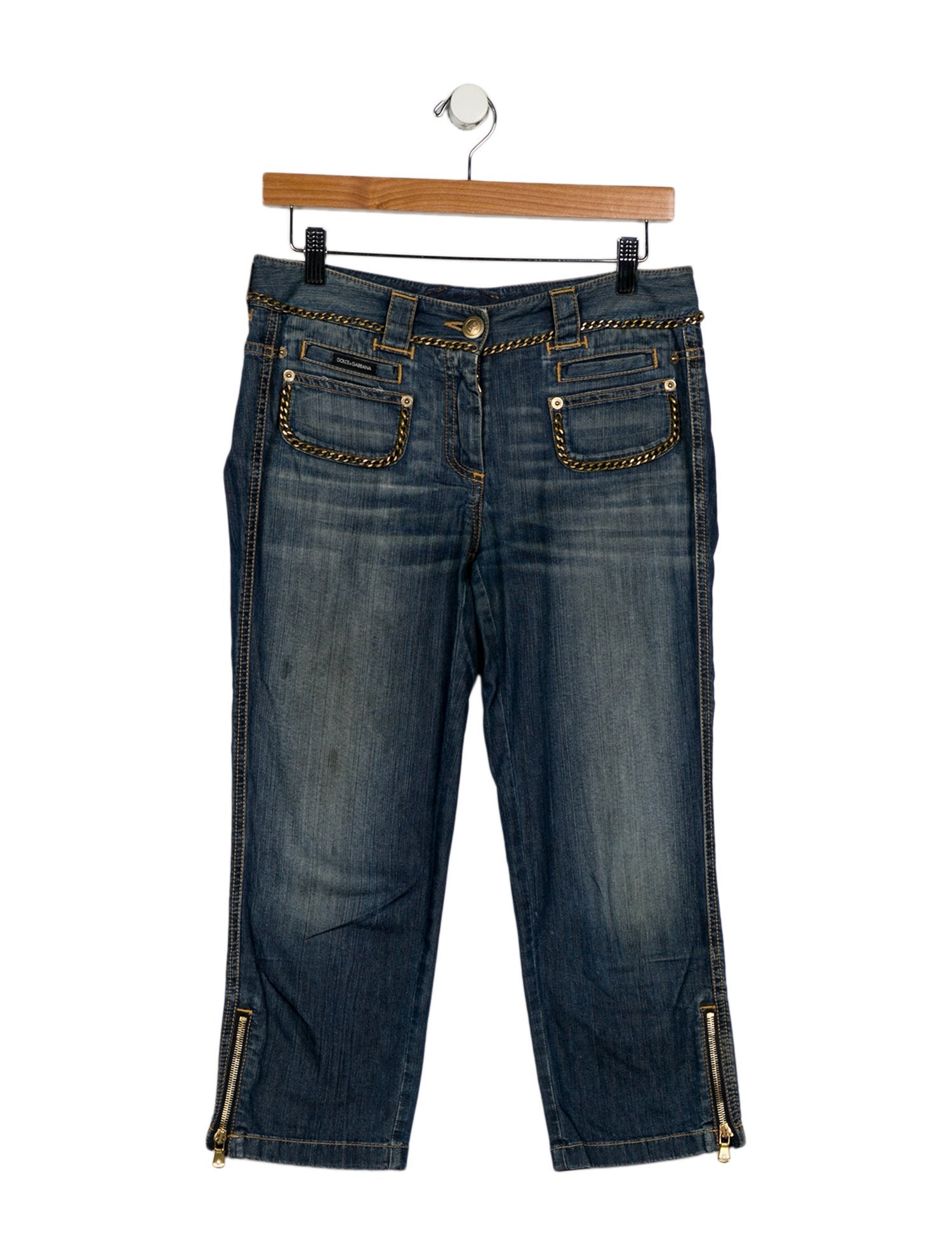 Dolce & Gabbana Low-Rise Straight Leg Jeans