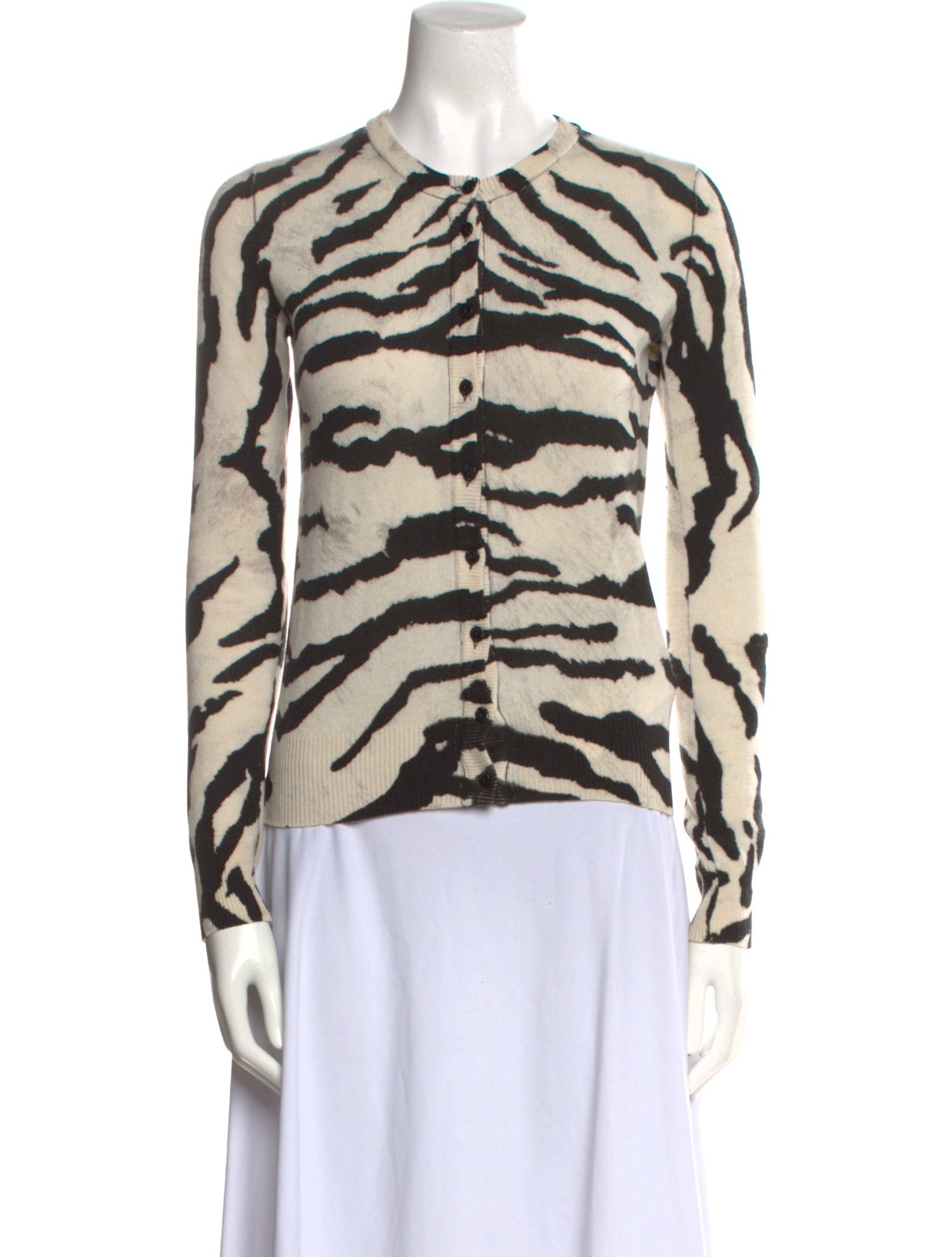 Dolce & Gabbana Cashmere Animal Print Sweater