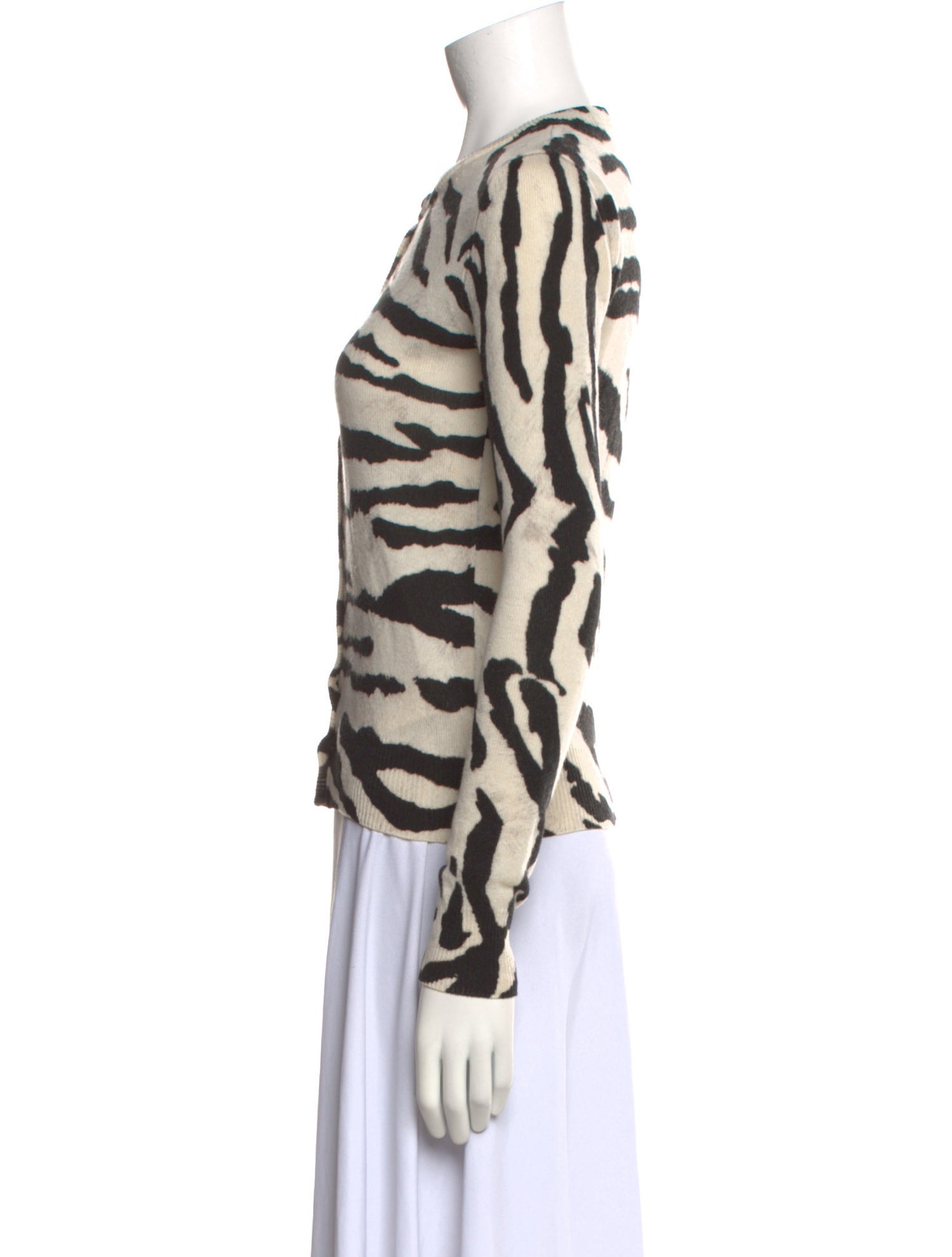 Dolce & Gabbana Cashmere Animal Print Sweater