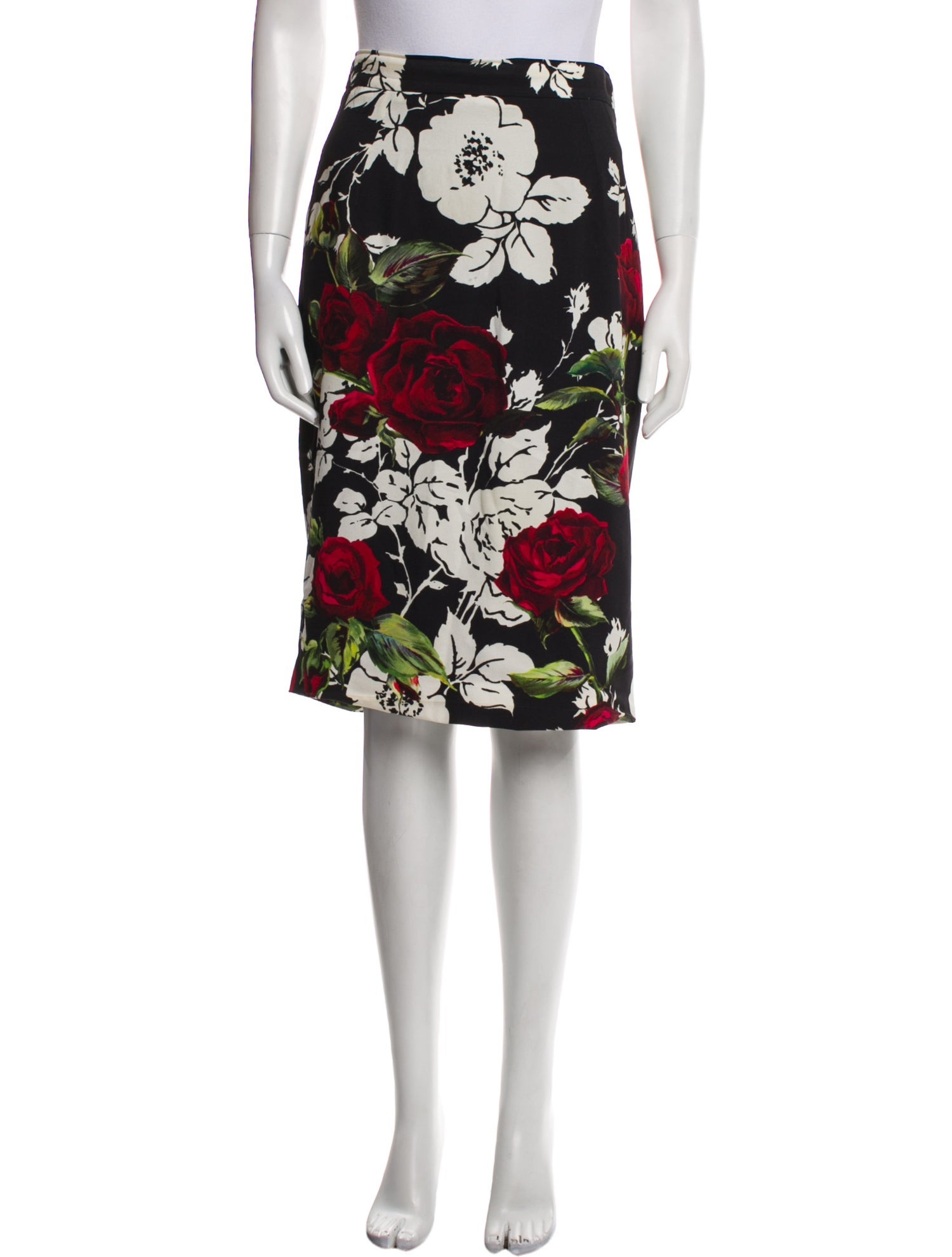 Dolce & Gabbana Floral Print Knee-Length Skirt