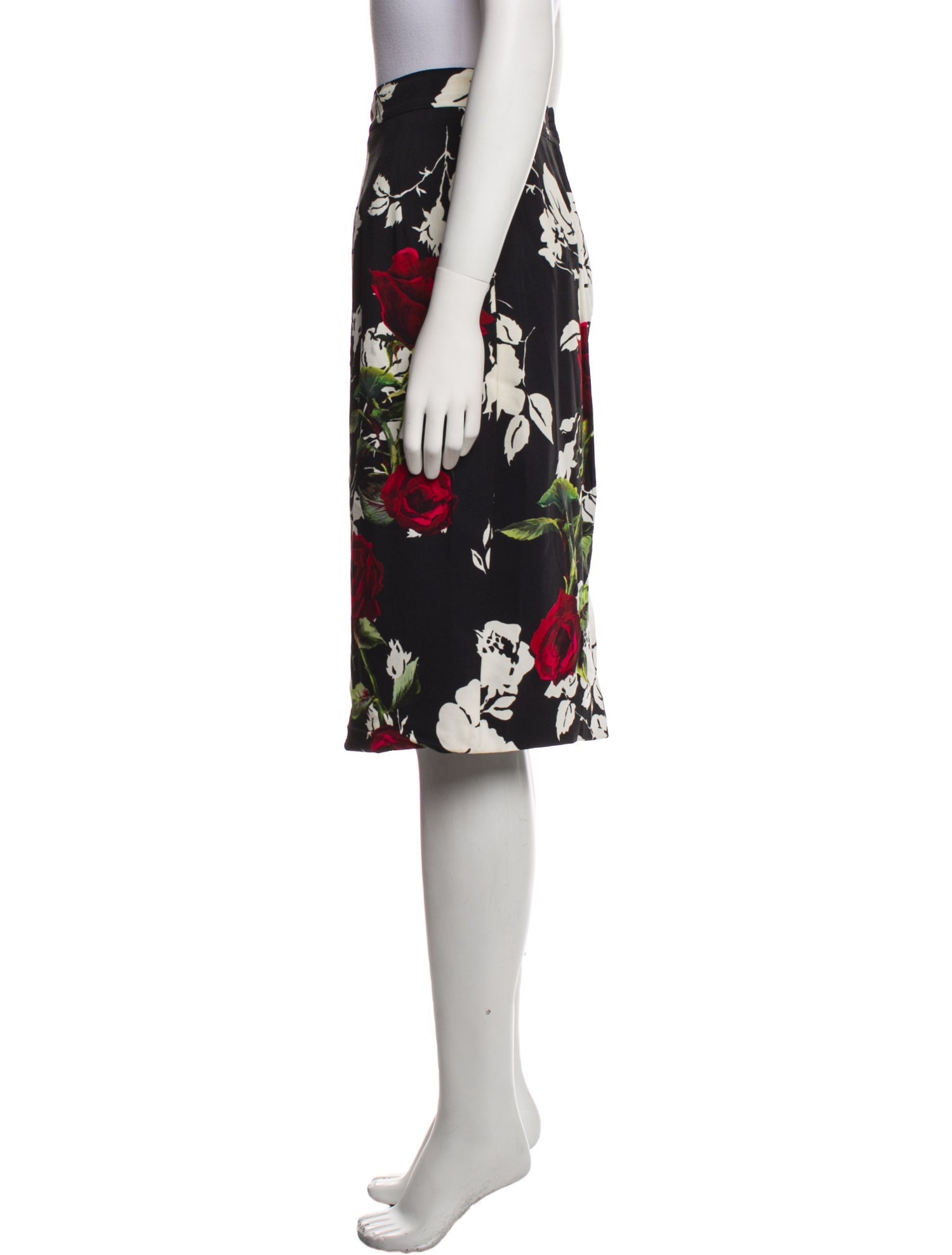 Dolce & Gabbana Floral Print Knee-Length Skirt