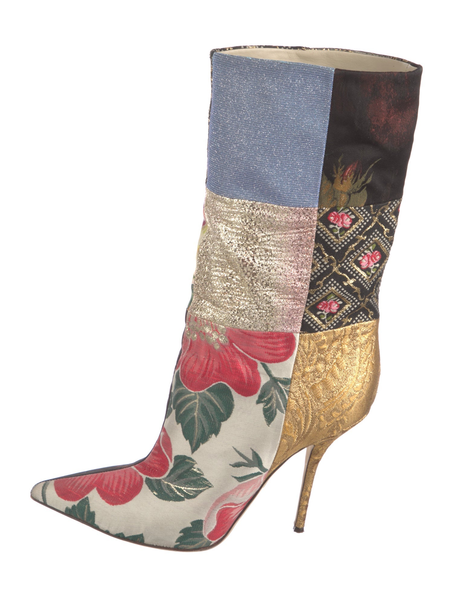 Dolce & Gabbana Floral Print Boots