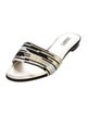 Dolce & Gabbana Leather Printed Slides