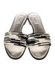 Dolce & Gabbana Leather Printed Slides
