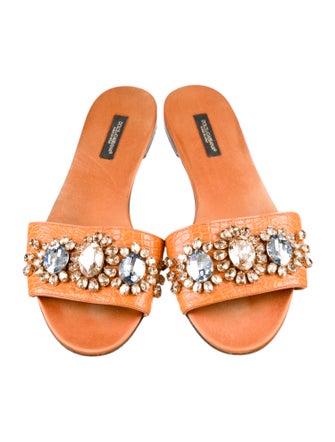 Dolce & Gabbana Leather Slides
