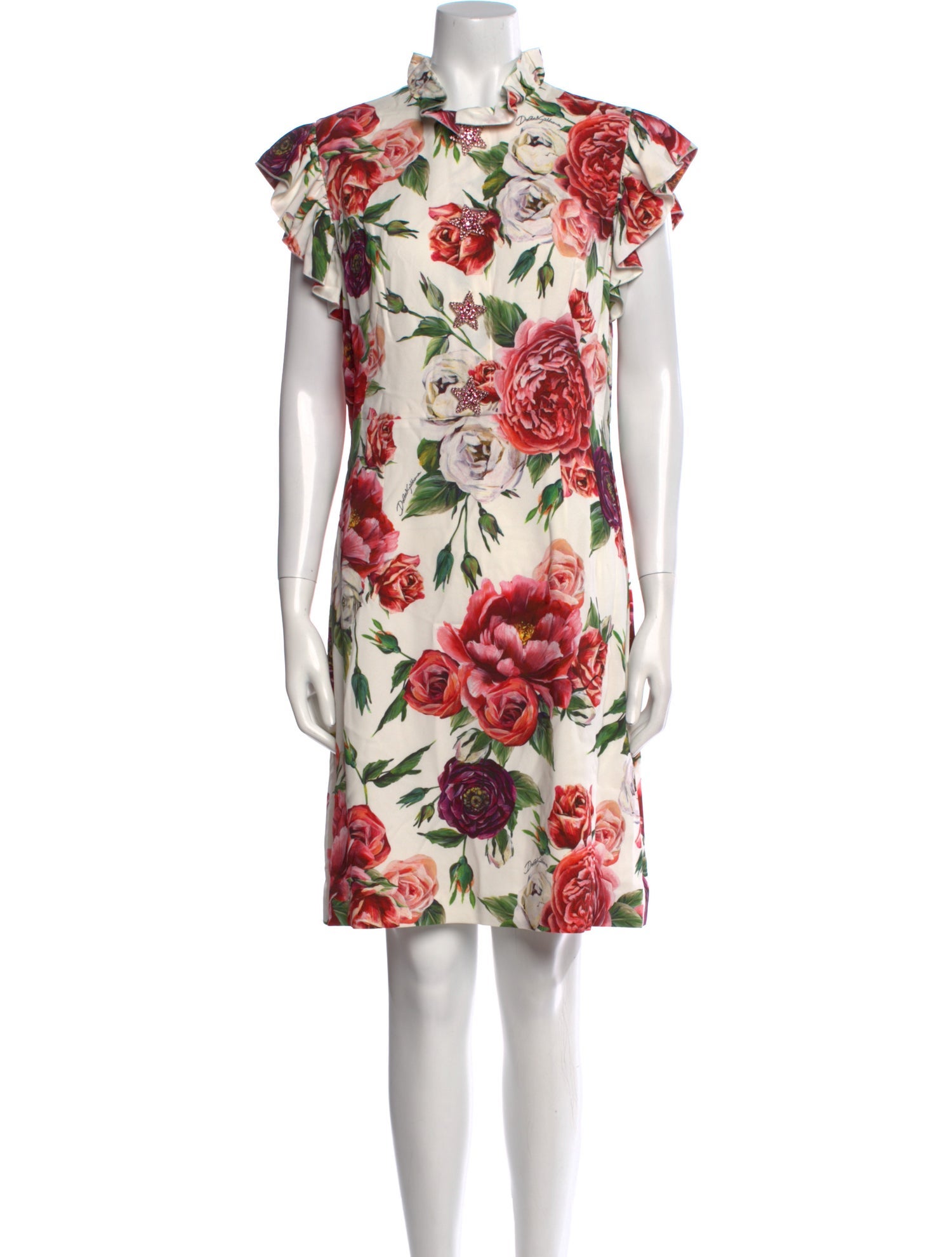 Dolce & Gabbana Floral Print Knee-Length Dress