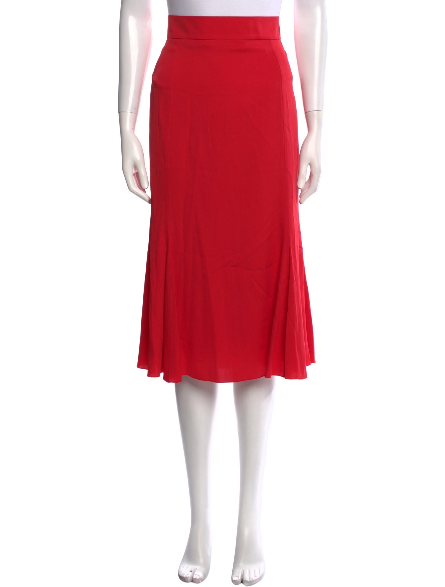 Dolce & Gabbana Silk Midi Length Skirt