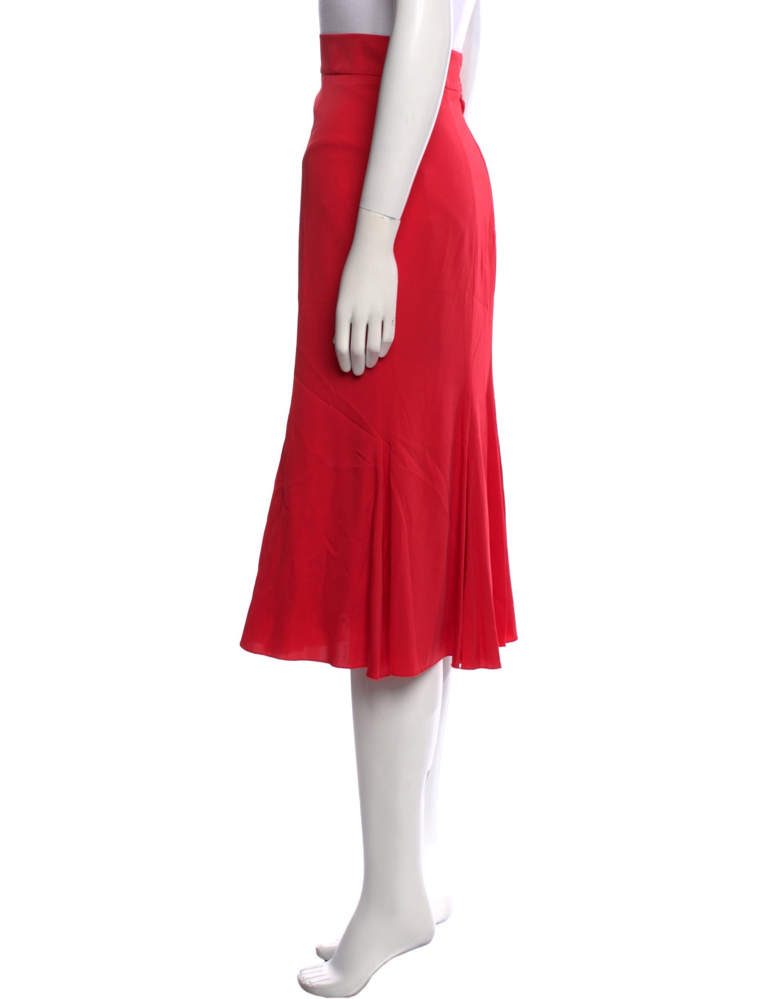 Dolce & Gabbana Silk Midi Length Skirt