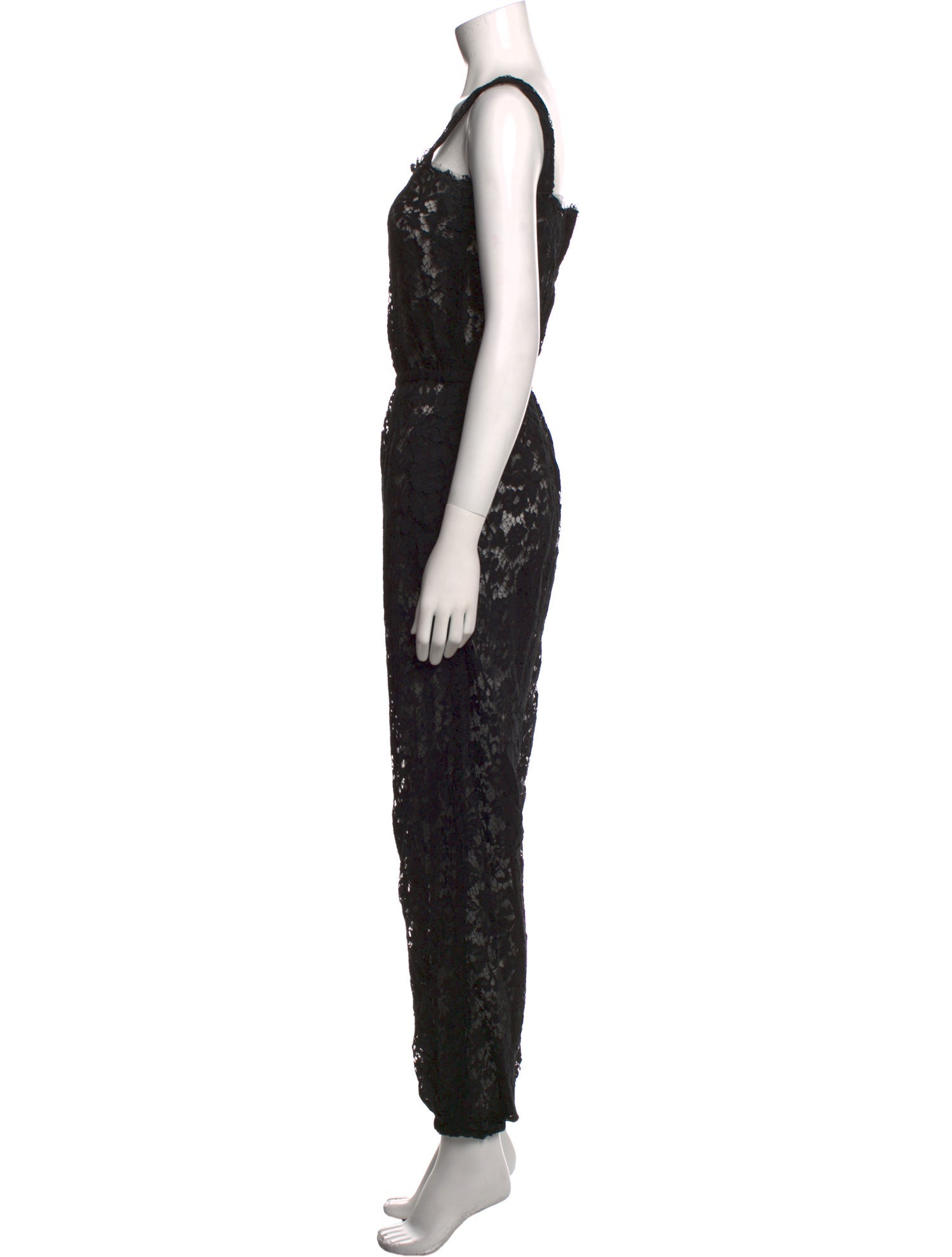 Dolce & Gabbana Lace Pattern Square Neckline Jumpsuit w/ Tags