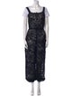 Dolce & Gabbana Lace Pattern Square Neckline Jumpsuit