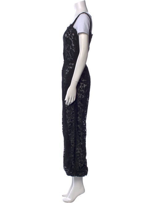Dolce & Gabbana Lace Pattern Square Neckline Jumpsuit