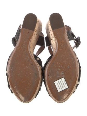 Dolce & Gabbana Polka Dot Print Slingback Sandals