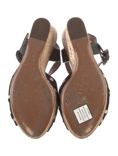 Dolce & Gabbana Polka Dot Print Slingback Sandals