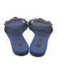 Dolce & Gabbana Leather Printed Slides