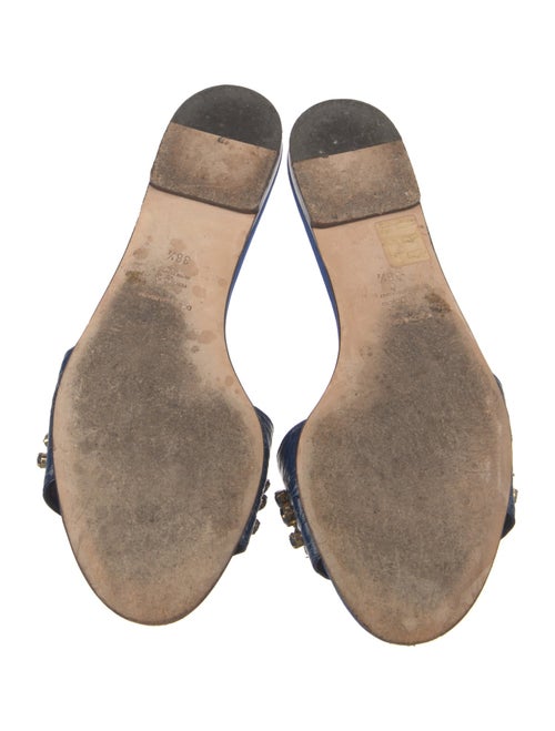 Dolce & Gabbana Leather Printed Slides