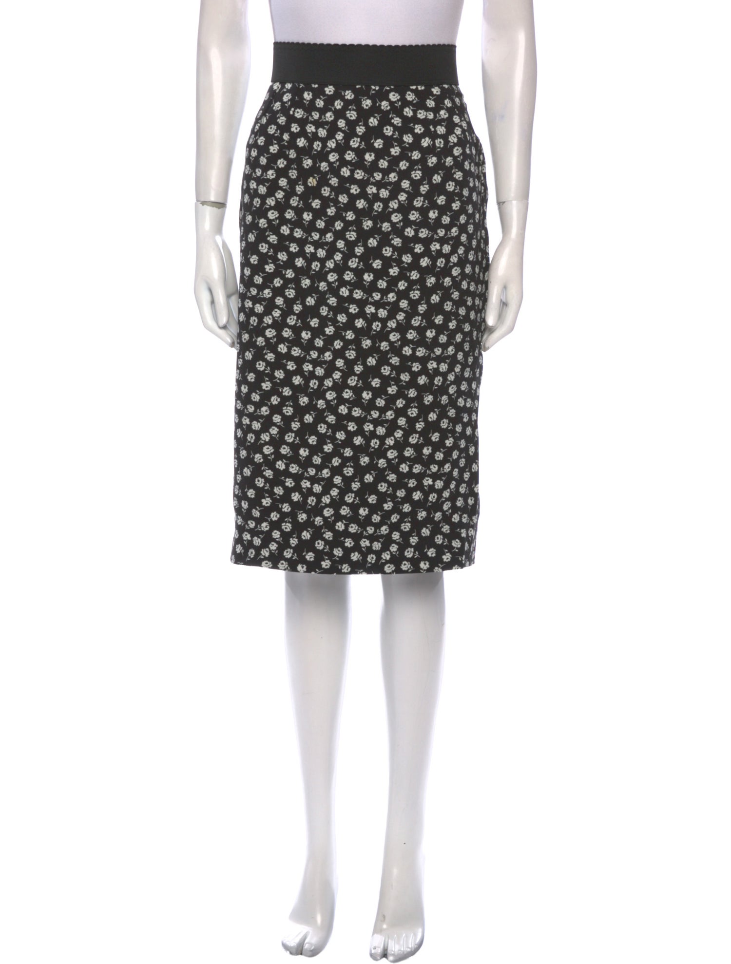 Dolce & Gabbana Floral Print Knee-Length Skirt