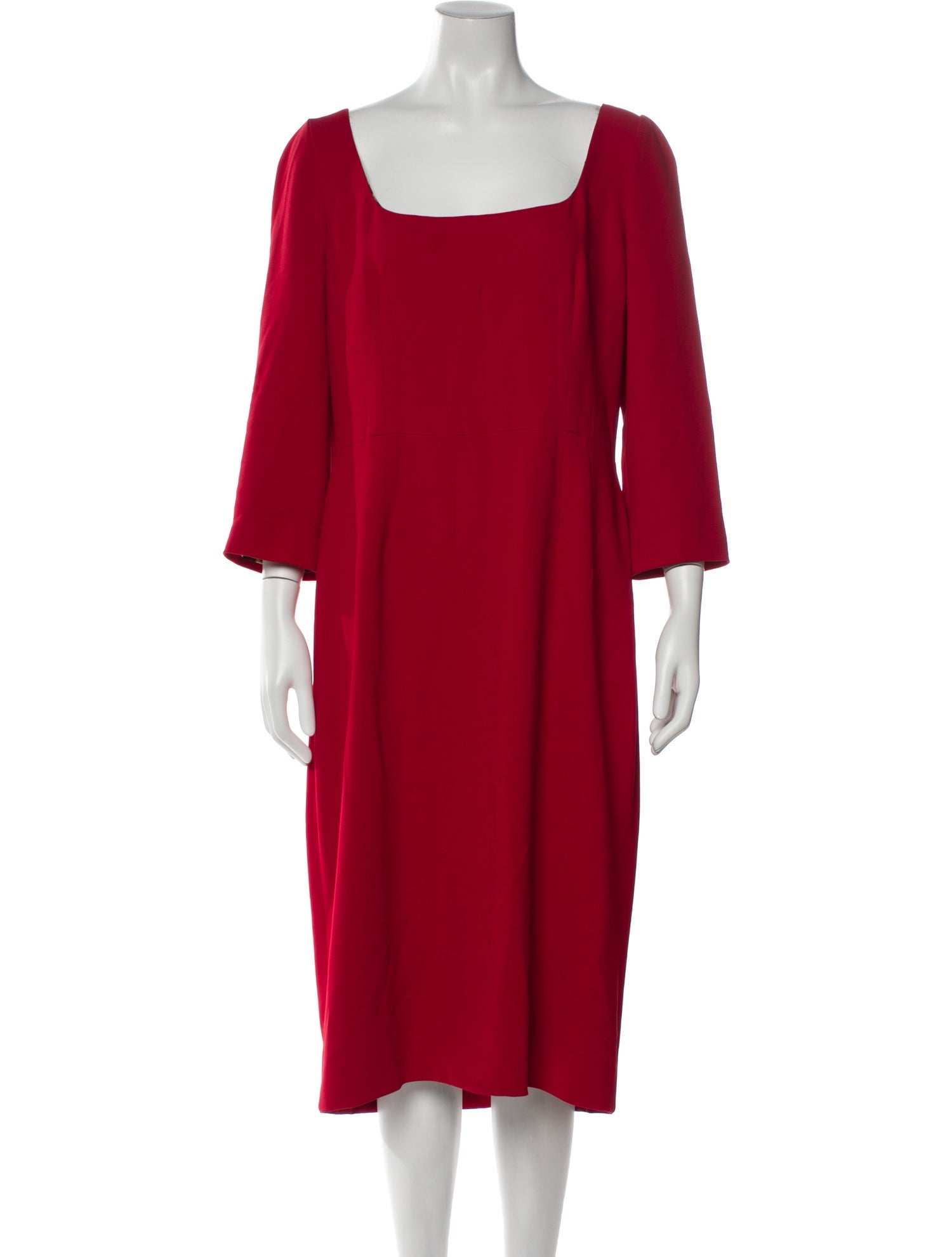 Dolce & Gabbana Square Neckline Midi Length Dress