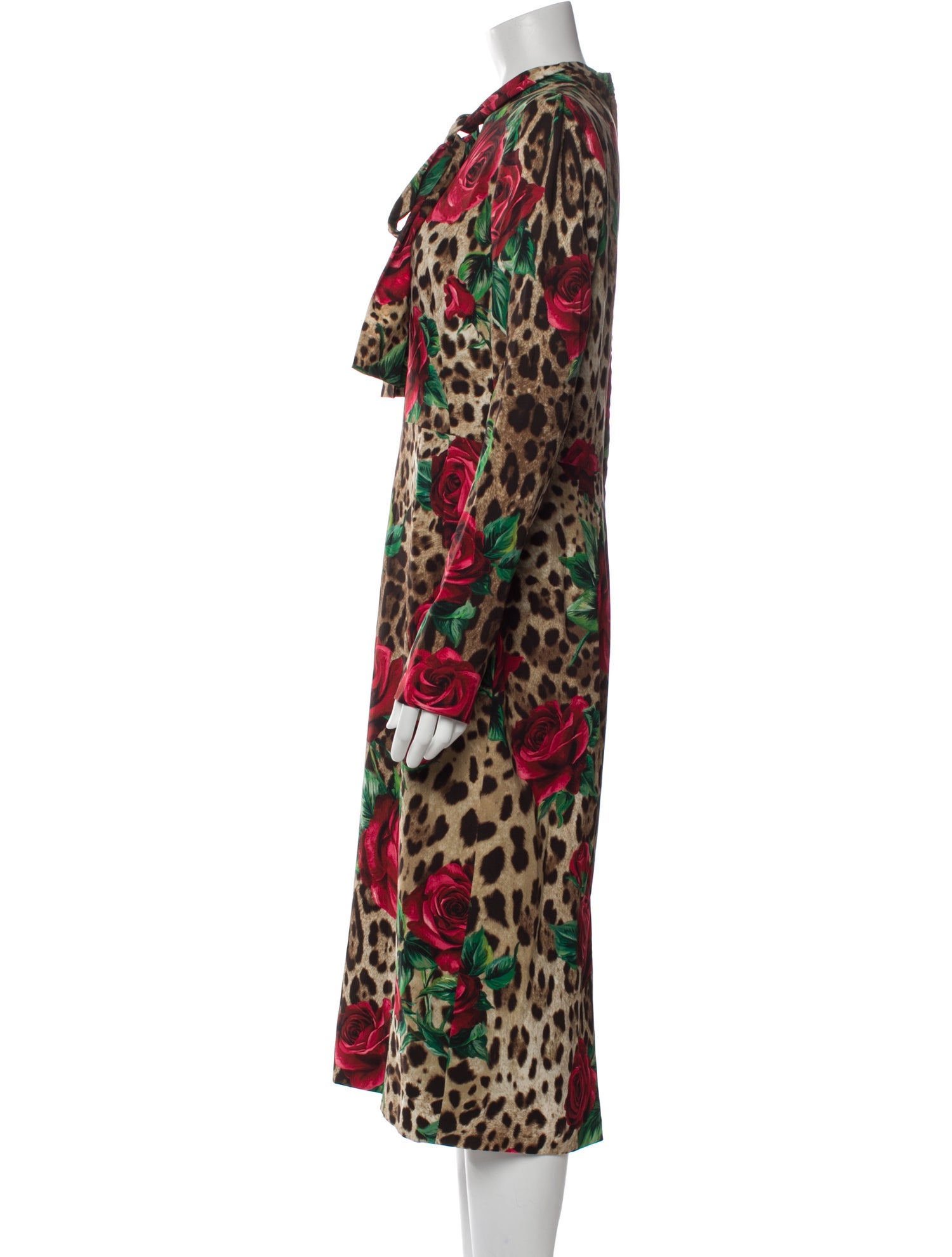 Dolce & Gabbana Silk Midi Length Dress w/ Tags