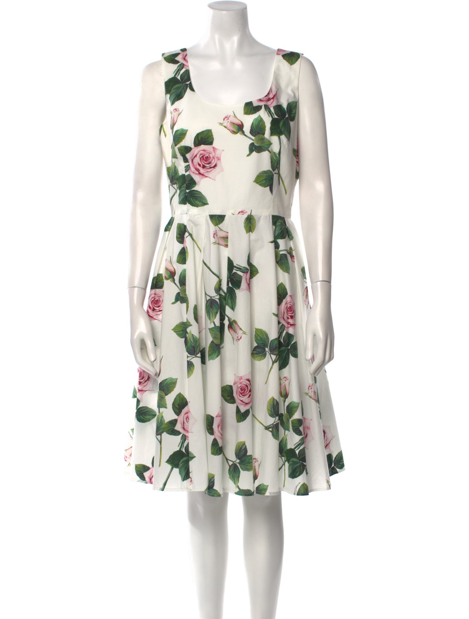 Dolce & Gabbana Floral Print Knee-Length Dress