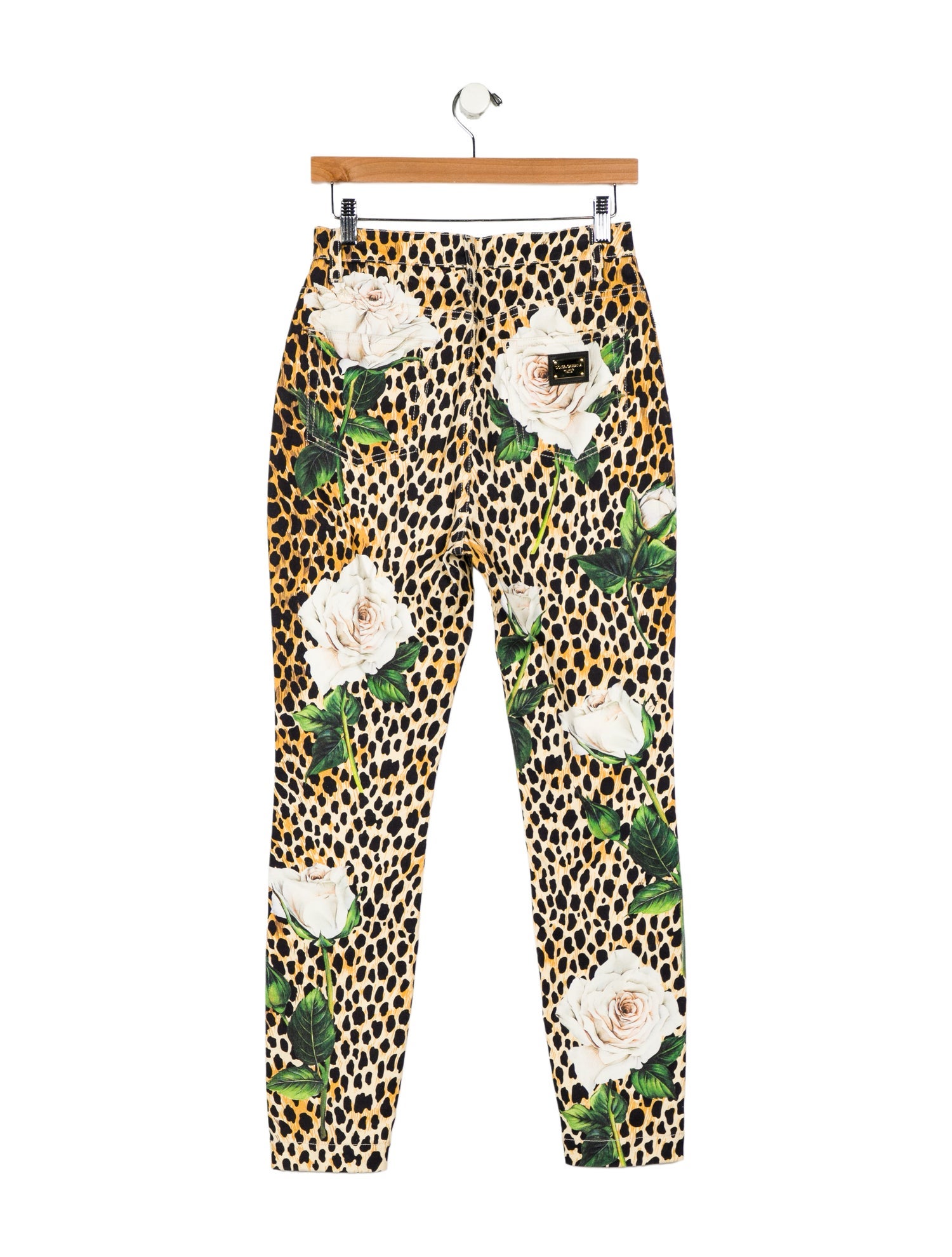Dolce & Gabbana Ocelot Skinny Leg Jeans