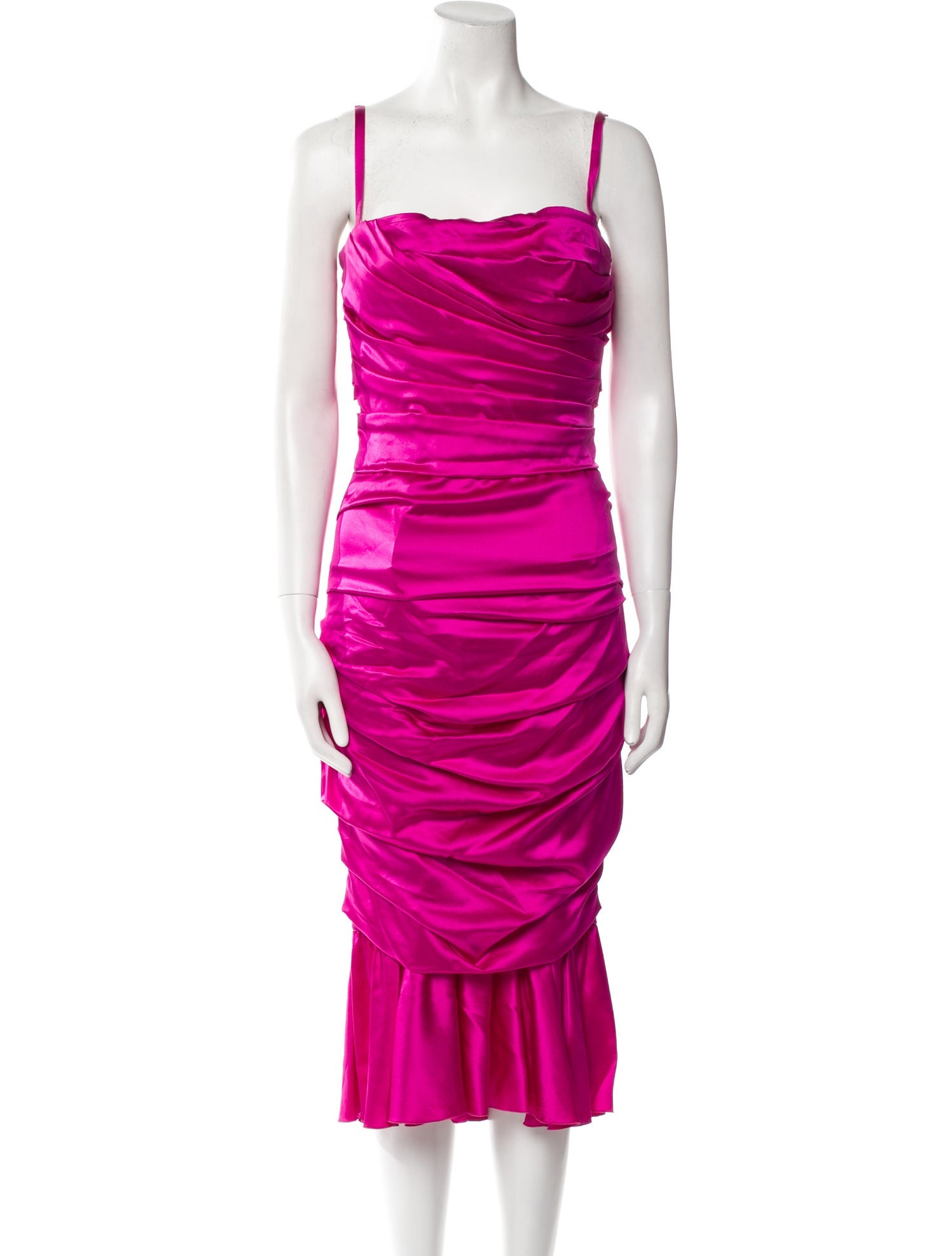 Dolce & Gabbana Silk Knee-Length Dress