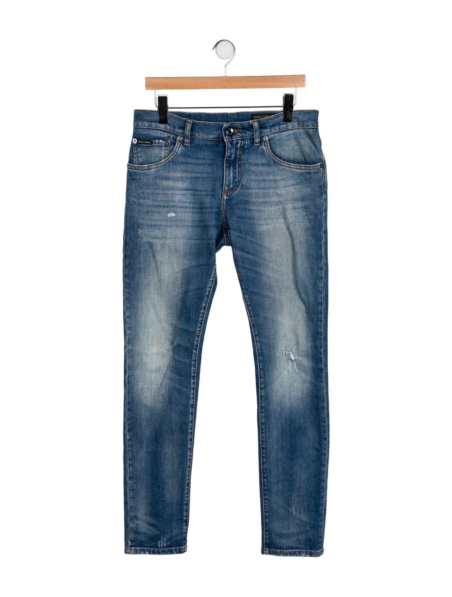 Dolce & Gabbana Mid-Rise Straight Leg Jeans