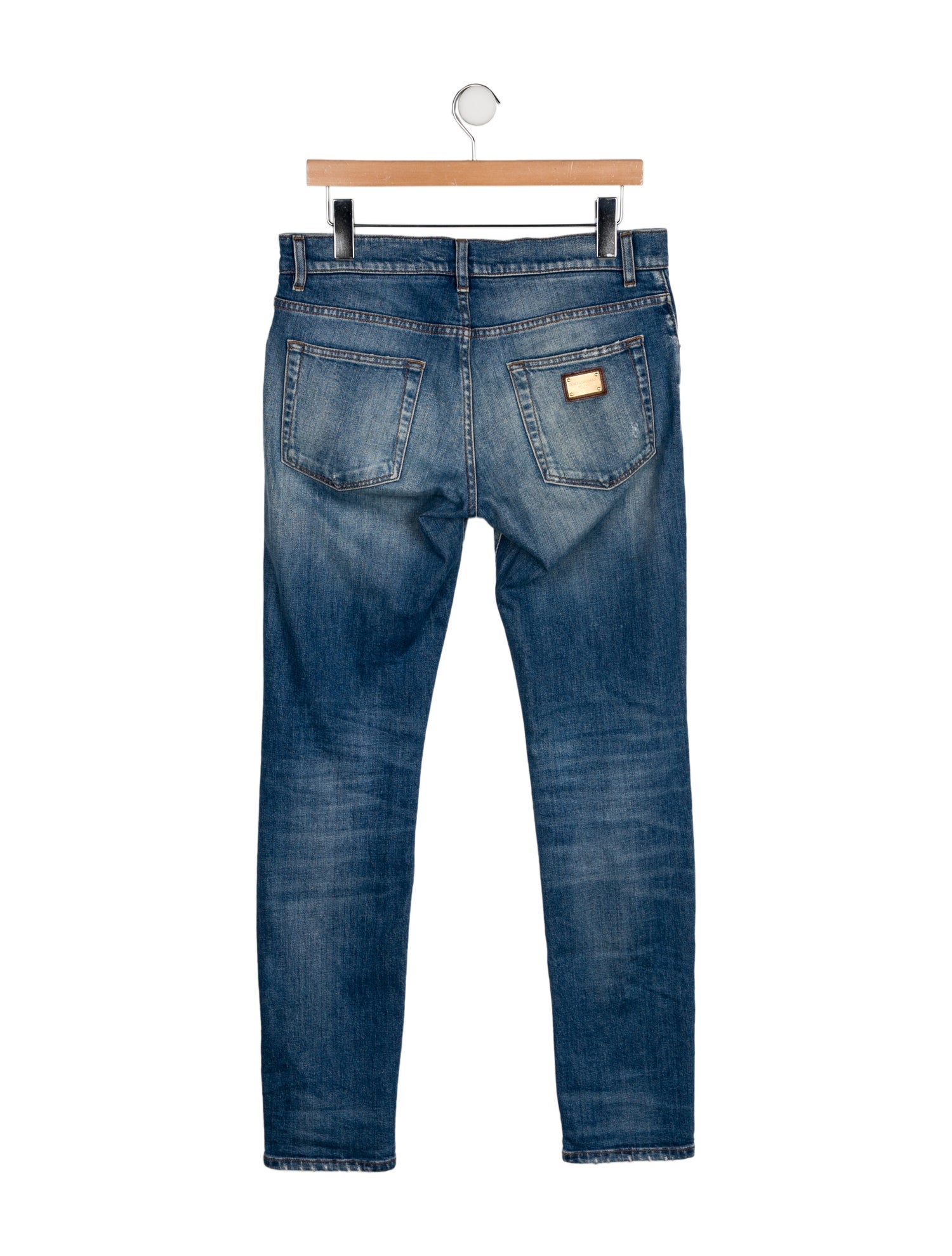 Dolce & Gabbana Mid-Rise Straight Leg Jeans