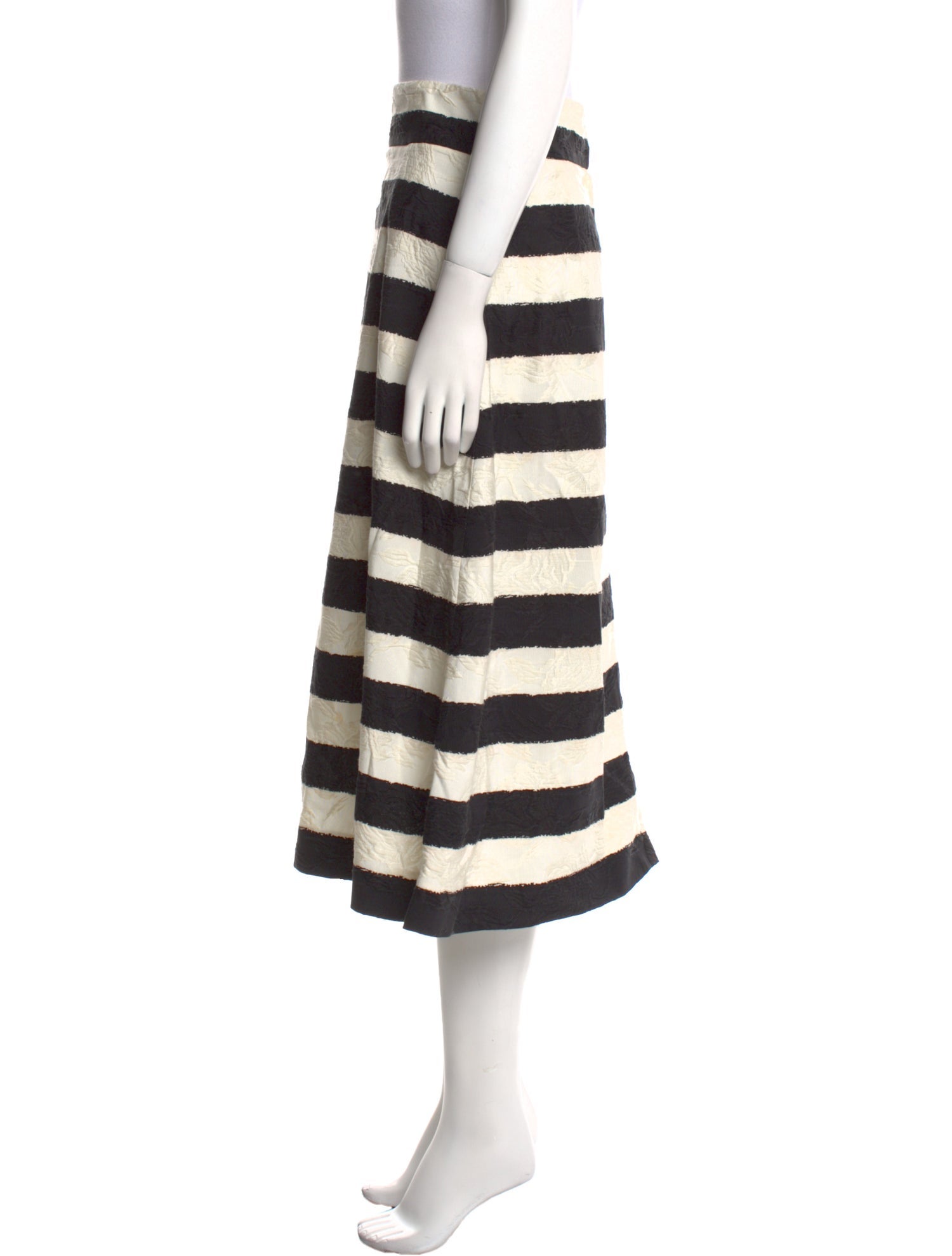 Dolce & Gabbana Striped Midi Length Skirt