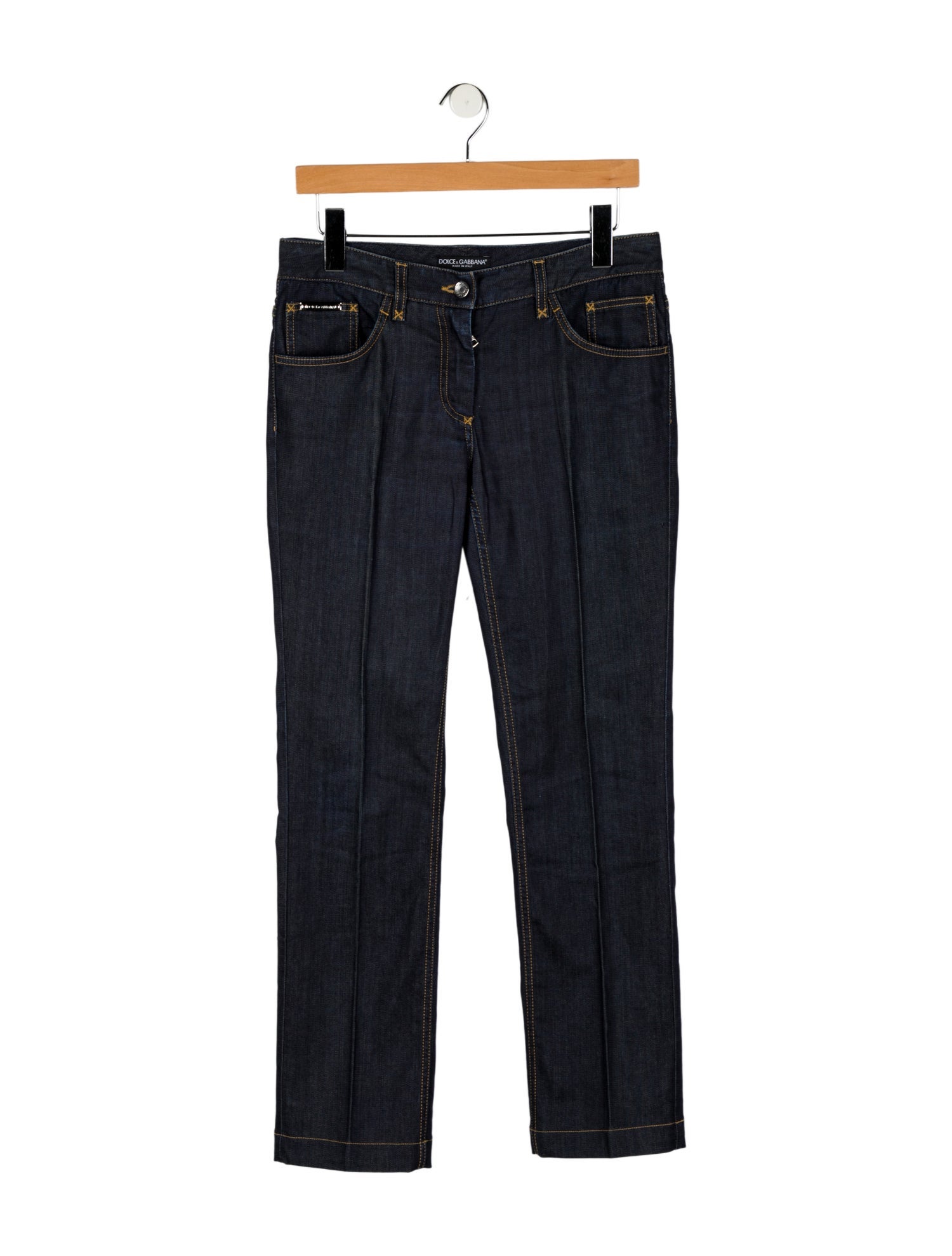 Dolce & Gabbana Mid-Rise Straight Leg Jeans