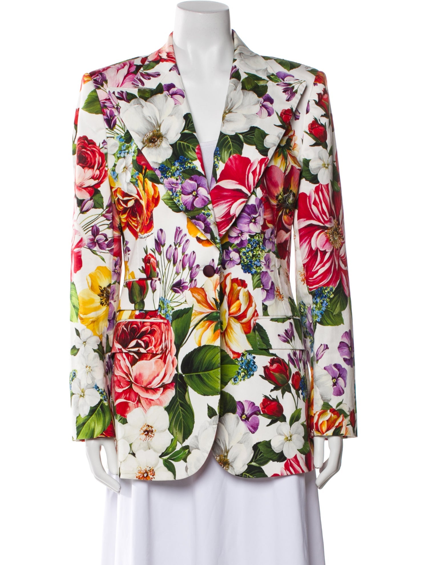 Dolce & Gabbana Floral Print Blazer
