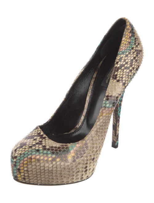 Dolce & Gabbana Snakeskin Animal Print Pumps