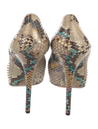 Dolce & Gabbana Snakeskin Animal Print Pumps