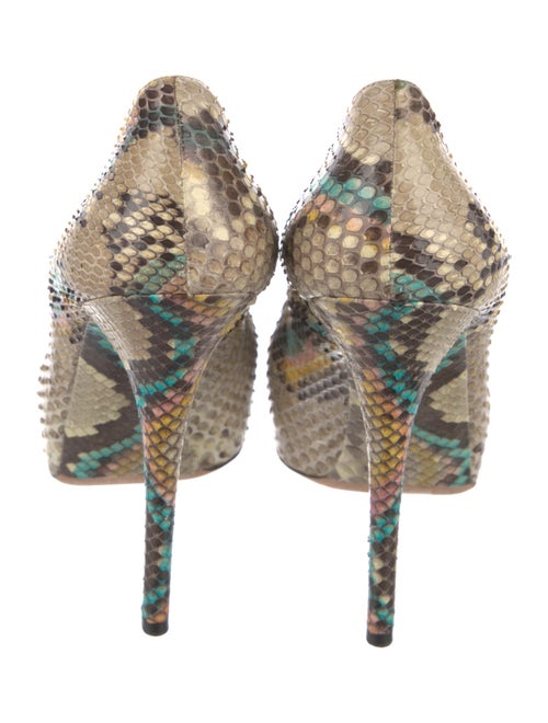 Dolce & Gabbana Snakeskin Animal Print Pumps